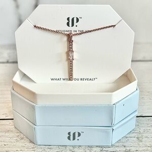 Elegant Rose Gold Necklace by Bomb Party